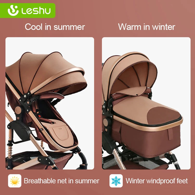 Luxury 3-in-1 Baby Stroller Travel System