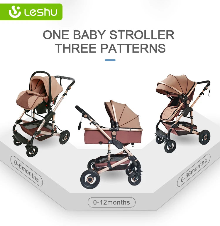 Luxury 3-in-1 Baby Stroller Travel System