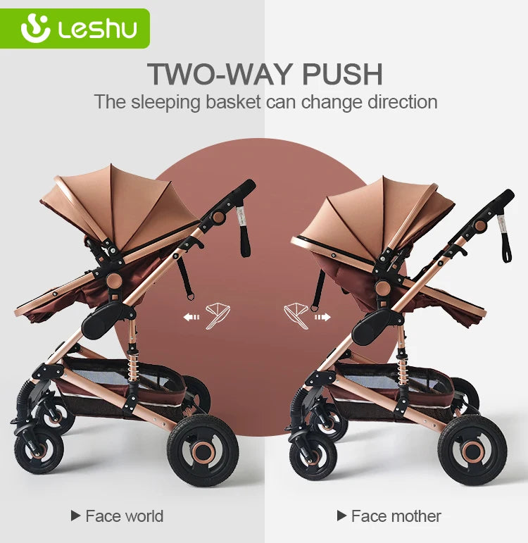 Luxury 3-in-1 Baby Stroller Travel System