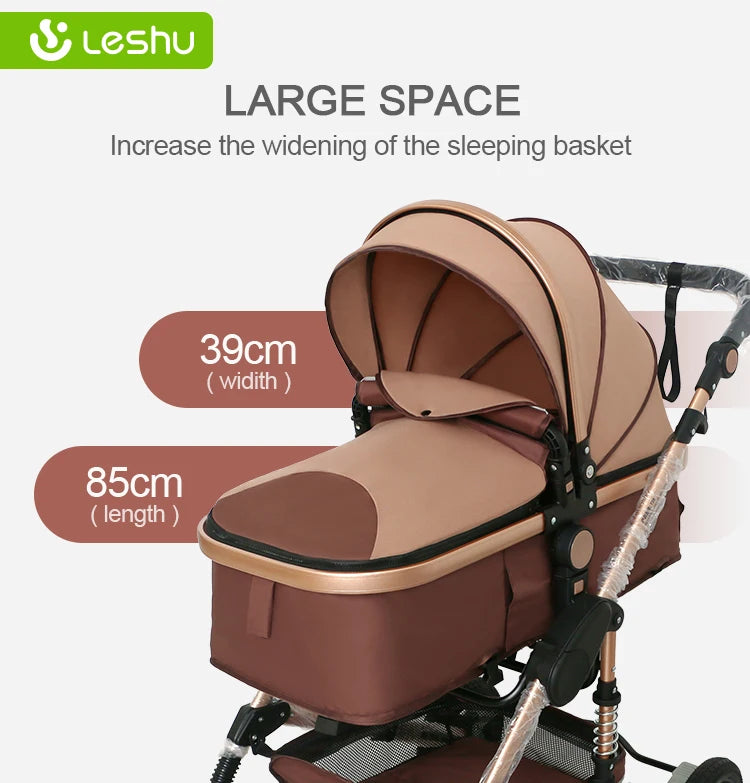 Luxury 3-in-1 Baby Stroller Travel System